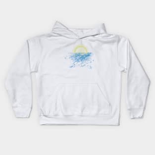 Moon and sea Kids Hoodie